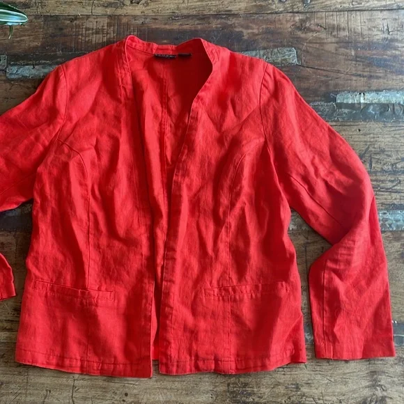 •100% Linen•Tahari•Small - Picture 2 of 4